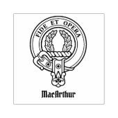 Clan MacArthur Wappen Rubber Briefmarke Gummistempel (Prägung)