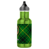 Clan MacArthur Wappen über Tartan Edelstahlflasche (Rechts)