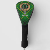 Clan MacArthur Wappen über Tartan Golf Headcover (Vorderseite)