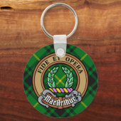 Clan MacArthur Wappen über Tartan Schlüsselanhänge Schlüsselanhänger (Vorderseite)