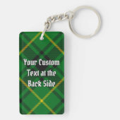 Clan MacArthur Wappen über Tartan Schlüsselanhänger (Rückseite)