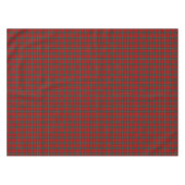 Clan MacAulay Red and Dark Green Scottish Tartan Tischdecke (Vorderseite (Horizontal))