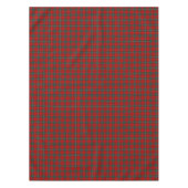 Clan MacAulay Red and Dark Green Scottish Tartan Tischdecke (Vorderseite)
