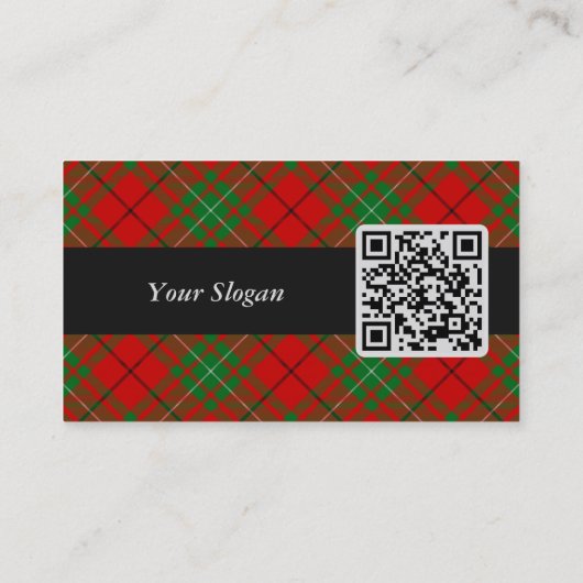 Clan MacAulay Tartan Business Card Visitenkarte (Rückseite)