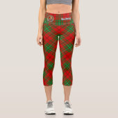 Clan MacAulay Tartan Capri Leggings (Vorderseite)