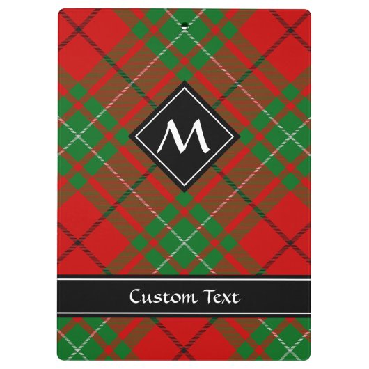 Clan MacAulay Tartan Clipboard Klemmbrett (Rückseite)