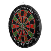 Clan MacAulay Tartan Dart Board Dartscheibe (Vorderseite rechts)