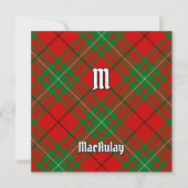 Clan MacAulay Tartan Einladung (Vorderseite)