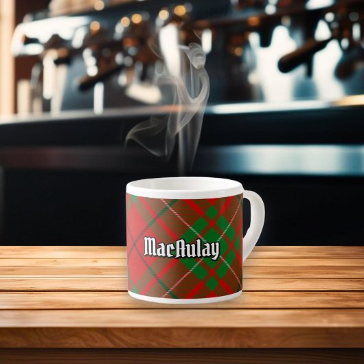 Clan MacAulay Tartan Espresso Cup Espressotasse