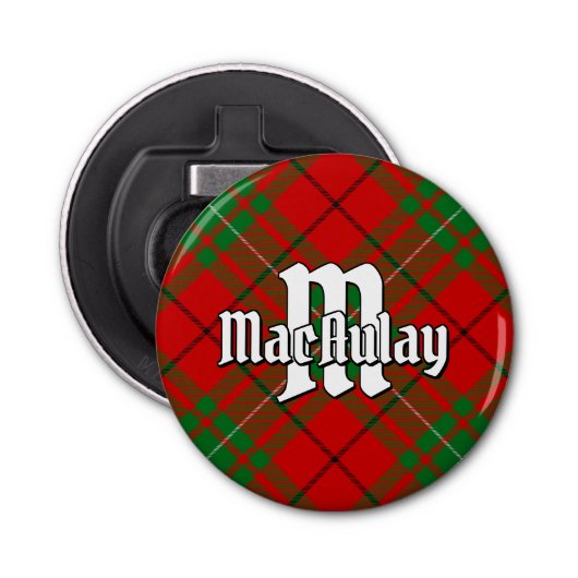 Clan MacAulay Tartan Flaschenöffner (Vorderseite)