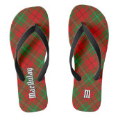 Clan MacAulay Tartan Flip Flops Badesandalen (Fußbett)