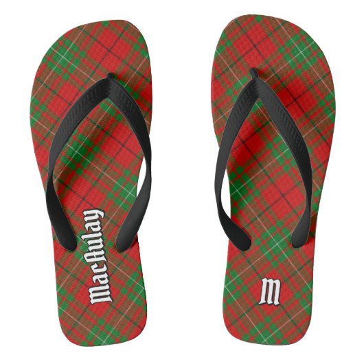 Clan MacAulay Tartan Flip Flops Badesandalen (Fußbett)