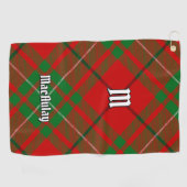 Clan MacAulay Tartan Golf Towel Golfhandtuch (Horizontal)