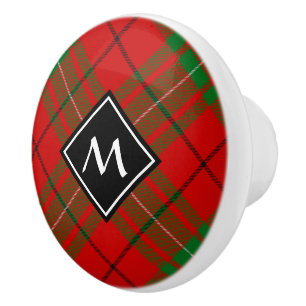 Clan MacAulay Tartan Keramik Knob Keramikknauf