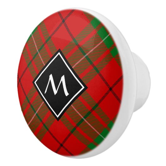 Clan MacAulay Tartan Keramik Knob Keramikknauf (Rechts)