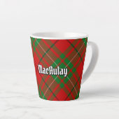 Clan MacAulay Tartan Latte Tasse (Rechte Ecke)