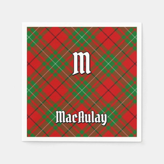 Clan MacAulay Tartan Napkins Serviette (Vorderseite)