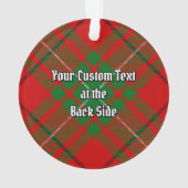 Clan MacAulay Tartan Ornament (Rückseite)