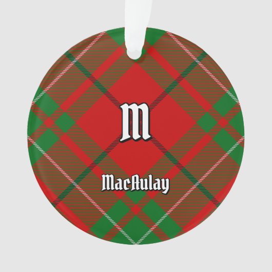 Clan MacAulay Tartan Ornament (Vorderseite)