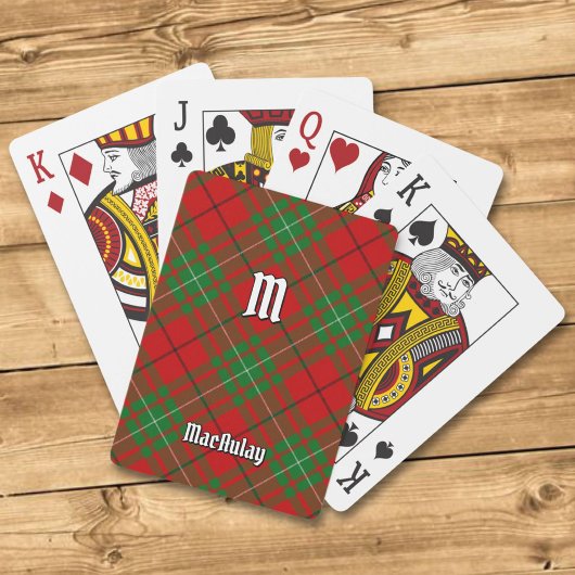 Clan MacAulay Tartan Spielkarten
