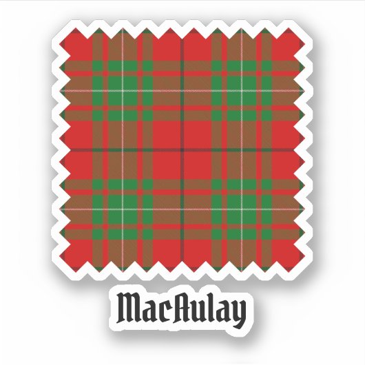 Clan MacAulay Tartan Sticker (Vorderseite)