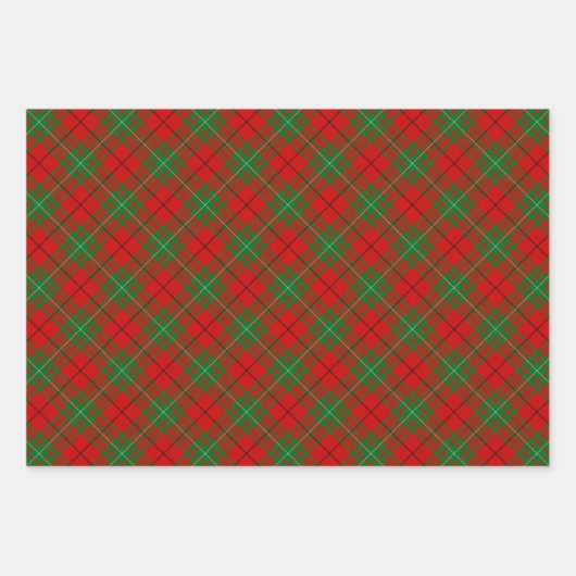 Clan MacAulay Tartan Wrapping Paper Sheets Geschenkpapier Set (Vorderseite 2)