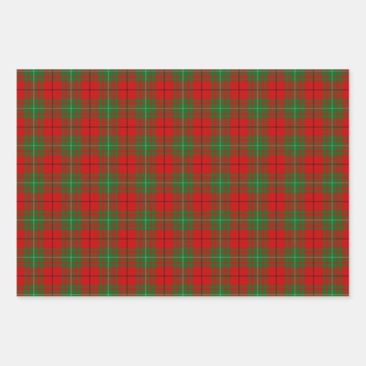 Clan MacAulay Tartan Wrapping Paper Sheets Geschenkpapier Set (Vorderseite)