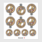 Clan MacAulay Wappen Sticker Set (Blatt)