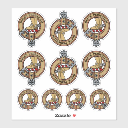 Clan MacAulay Wappen Sticker Set (Blatt)