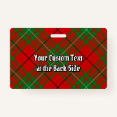 Clan MacAulay Wappen über Tartan Ausweis (Rückseite)