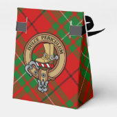 Clan MacAulay Wappen über Tartan Geschenkschachtel (Rückseite)