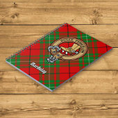 Clan MacAulay Wappen über Tartan Notizblock