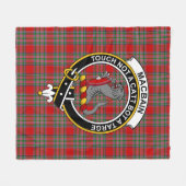Clan MacBain Tartan Kariert Fleecedecke (Vorderseite (Horizontal))