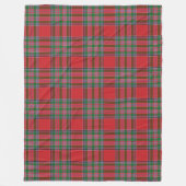 Clan MacBean Kariert Red Green Tartan Karo Pattern Fleecedecke (Vorderseite)