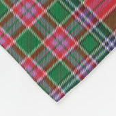 Clan MacBean Kariert Red Green Tartan Karo Pattern Fleecedecke (Ecke)