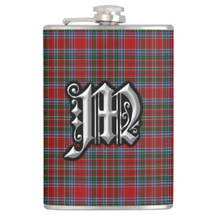 Clan MacBean MacBain Tartan Old Scotland Flask Flachmann