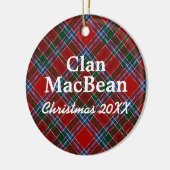 Clan MacBean Scottish Tartan Keramik Ornament (Links)