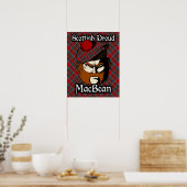 Clan MacBean Scottish Tartan Poster (Küche)