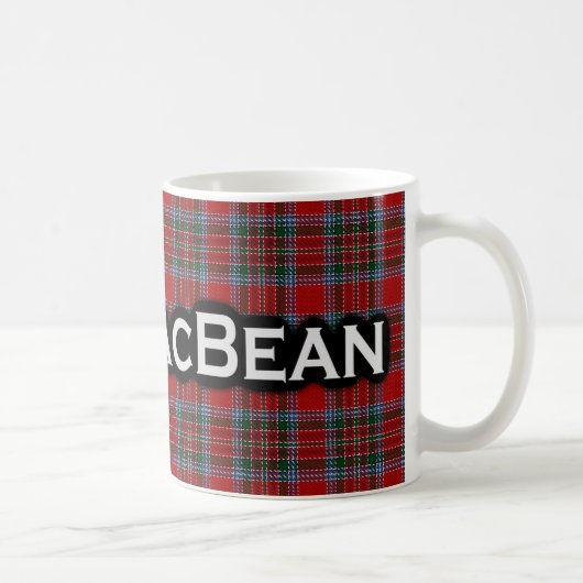 Clan MacBean Tartan Schottisch Kaffeetasse (Rechts)