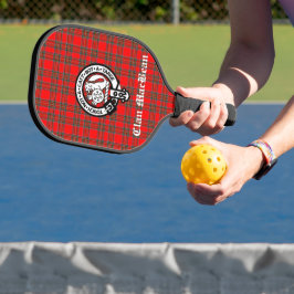 Clan MacBean Wappen Abzeichen & Tartan Personalisi Pickleball Schläger