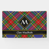 Clan MacBeth Tartan Banner (Horizontal)
