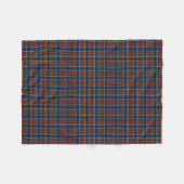 Clan MacBeth Tartan Blue und Red Kariert Fleecedecke (Vorderseite (Horizontal))