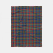 Clan MacBeth Tartan Blue und Red Kariert Fleecedecke (Vorderseite)