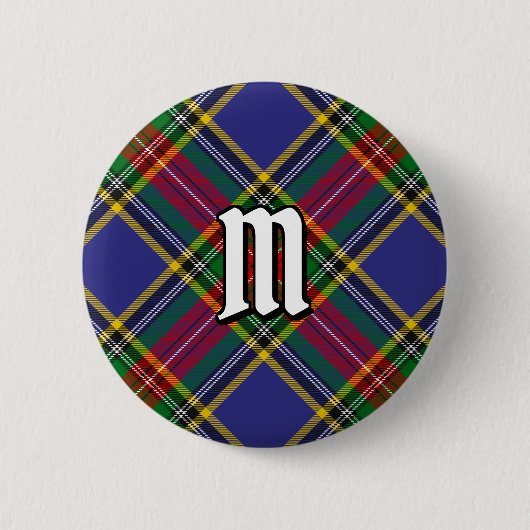 Clan MacBeth Tartan Button (Vorderseite)