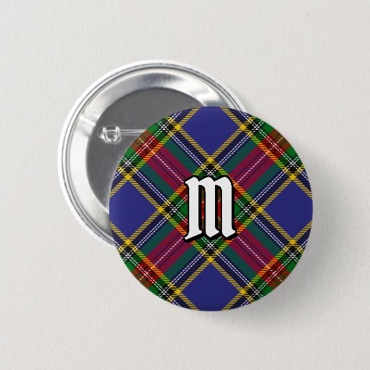 Clan MacBeth Tartan Button (Vorne & Hinten)
