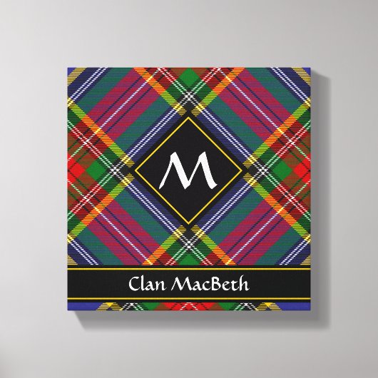 Clan MacBeth Tartan Canvas Print Leinwanddruck (Vorderseite)