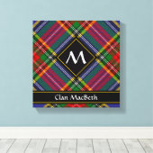Clan MacBeth Tartan Canvas Print Leinwanddruck (Insitu (Holzboden))