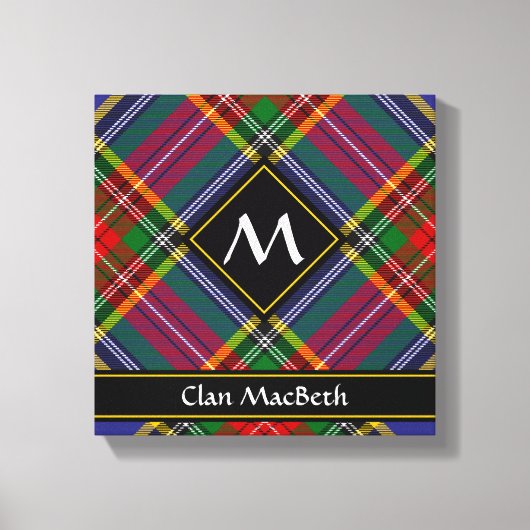 Clan MacBeth Tartan Canvas Print Leinwanddruck (Vorderseite)