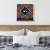 Clan MacBeth Tartan Canvas Print Leinwanddruck (Insitu (Schlafzimmer))