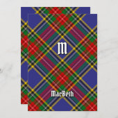 Clan MacBeth Tartan Einladung (Vorne/Hinten)